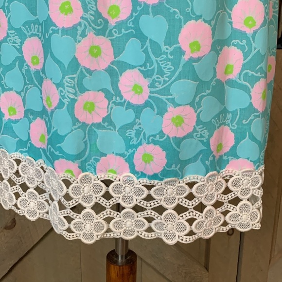 Vintage Lilly Pulitzer The Lilly sundress with eyelet lace trim Vintage Size 10 - Picture 8 of 12